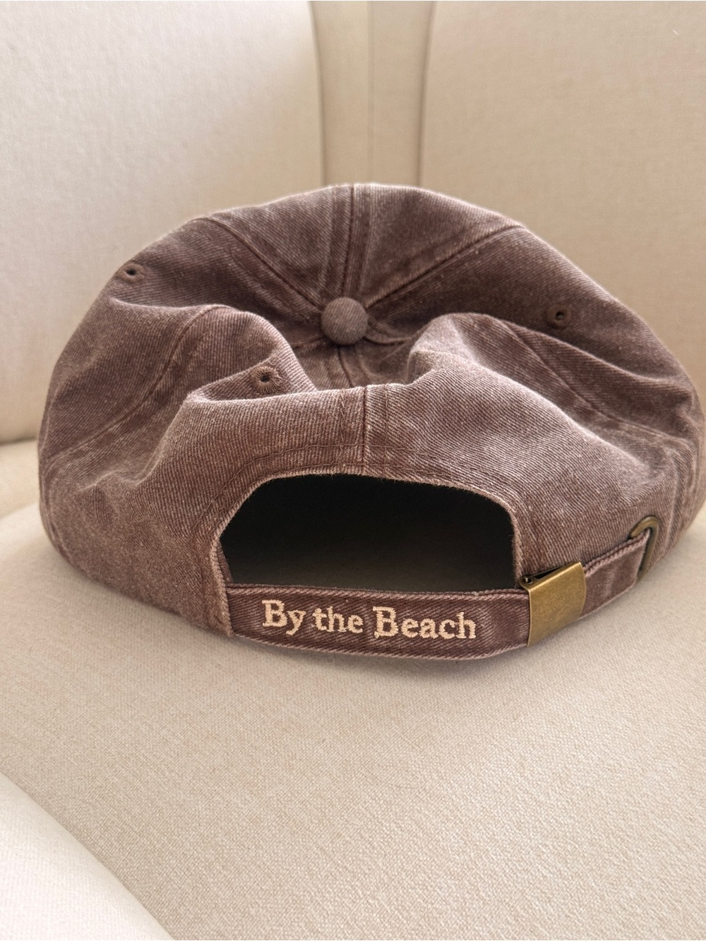 Brown Sun Embroidered Baseball Cap - Picture 2 of 2